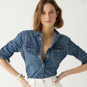 J. Crew Slim-fit chambray shirt